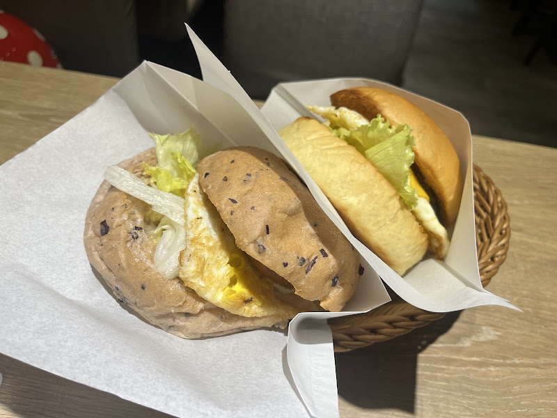 叁食雜糧貝果與漢堡包